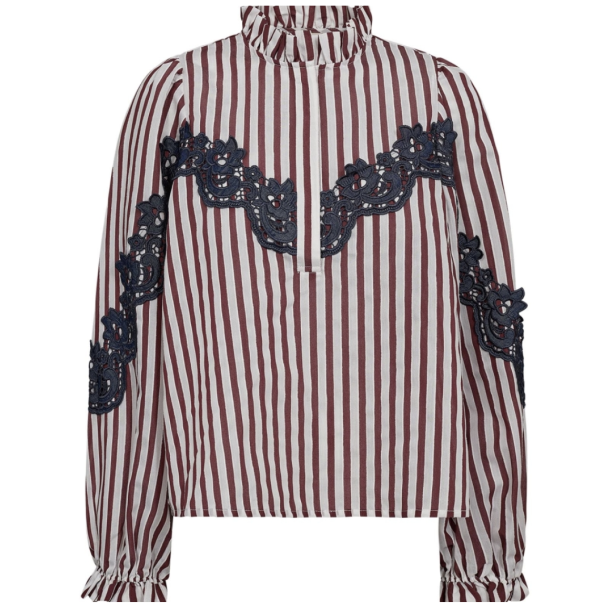 Gossia G2775 Oline GO Mai Blouse - Wine Striped 