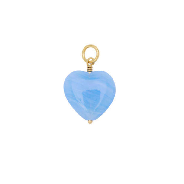 Pico French Grande Heart Pendant - FG, Blue