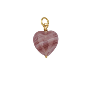 Pico French Grande Heart Pendant - Boysenberry-FG 