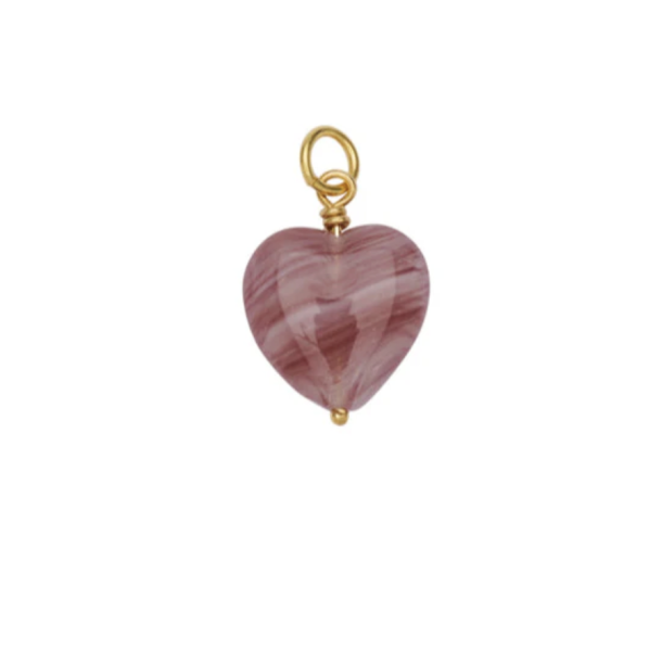 Pico French Grande Heart Pendant - Boysenberry-FG 