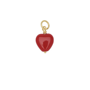 Pico French Heart Pendant - Red- FG 
