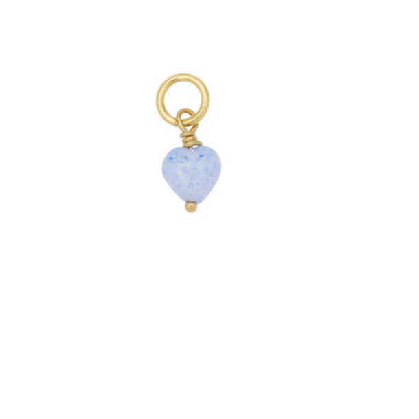 Pico French Mini Heart Pendant - Sky - FG 