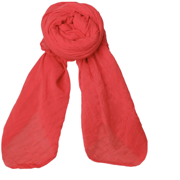 Black Colour 208272 Bckelsey Small Plain Scarf- Red