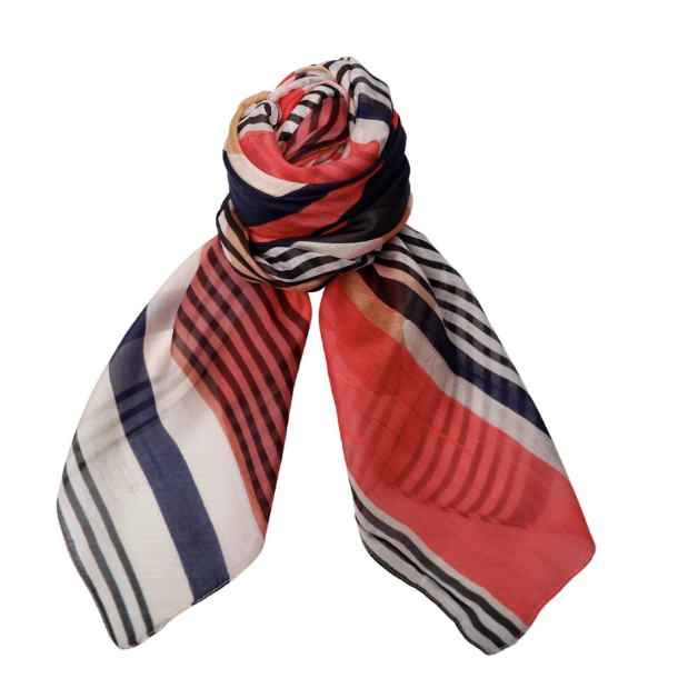 BC 208434 Kaela Silk Scarf - Red Flower