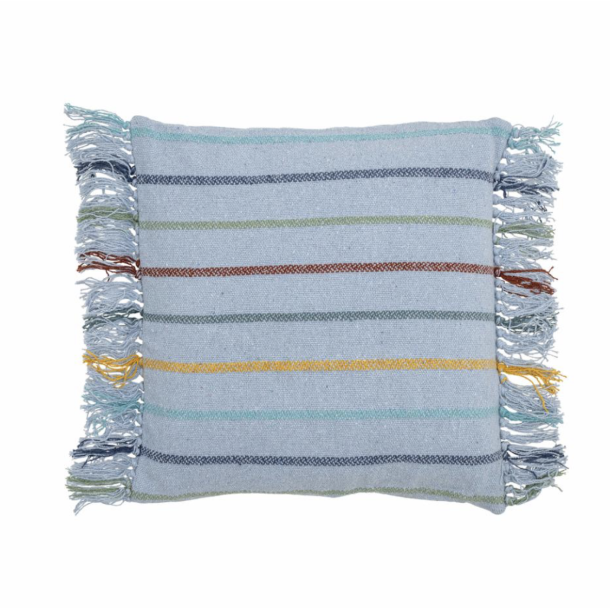 Bloomingville 82062191 Frey Pude, Bl�, Genanvendt Bomuld