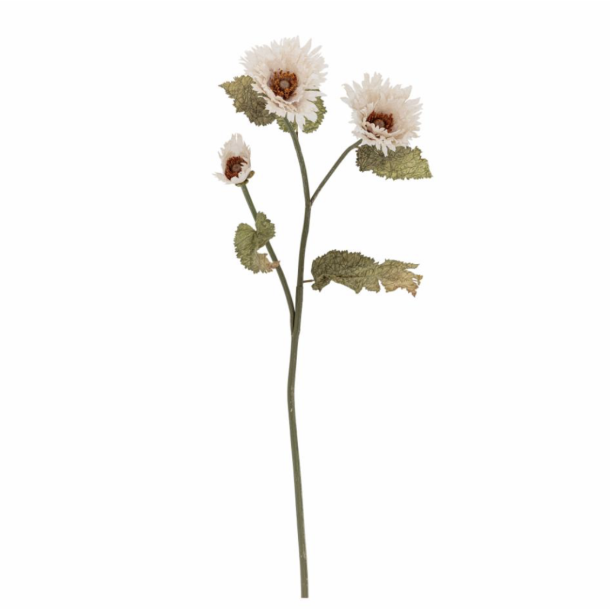 Bloomingville 82072847 Chrysantemum Stilk, Hvid, Kunstige Blomster