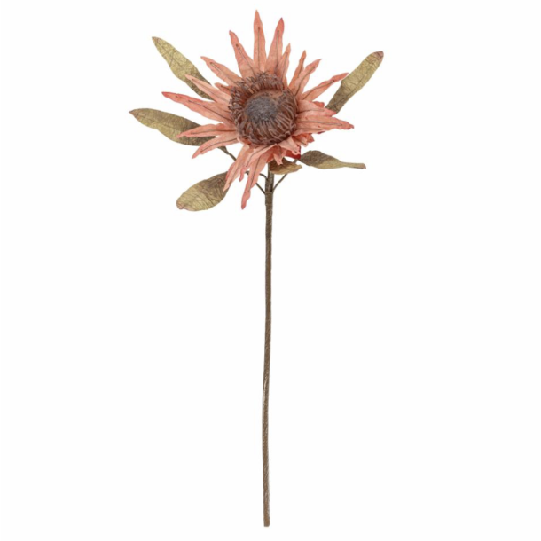 Bloomingville 82072832 Protea Stilk, Rosa, Kunstige Blomster
