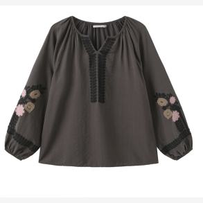 LUXZUS 7972-2609 Adel Blouse - Chocolate Chip
