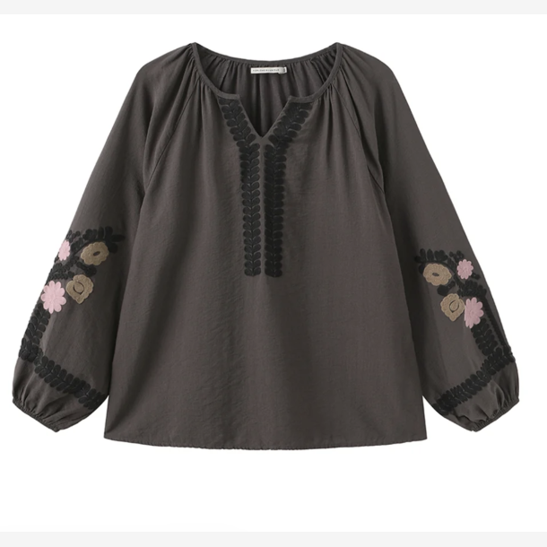 LUXZUS 7972-2609 Adel Blouse - Chocolate Chip