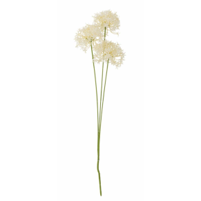 Bloomingville 82061516 Allium Stilk, Hvid, Kunstige Blomster