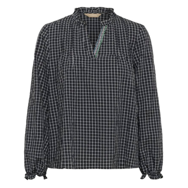 Culture 50113200 Kalia Blouse - Dark grey Check