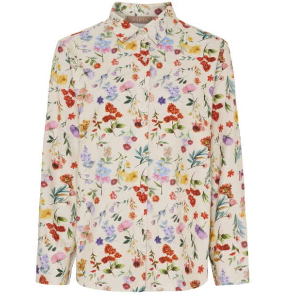 Marta 258042 Magnolia Shirt - Beige print 