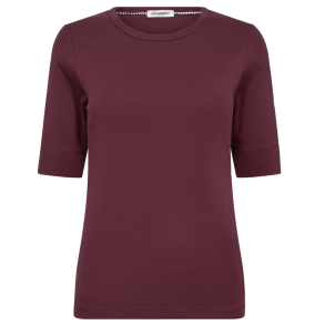 Co'couture - Granny CC SS Tee - Burgundy