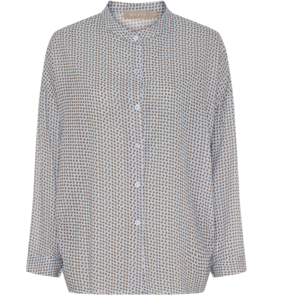 Marta 258920 Lotus Shirt - Blue Dots 