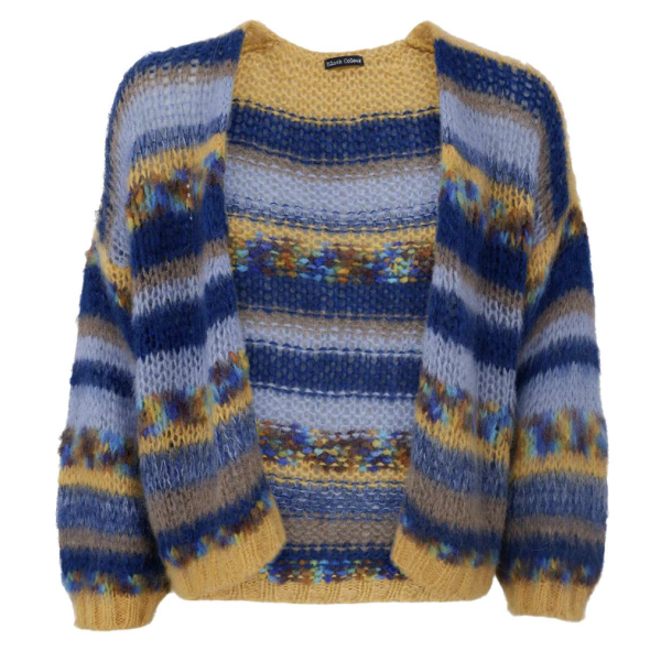 BC 1221 Fontana multi striped cardigan - Blue 