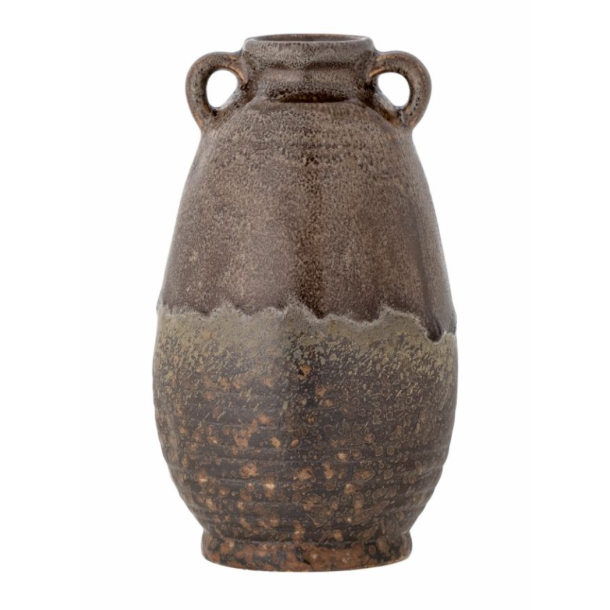 Bloomingville 82060459 Reina Vase, Brun, Stentj