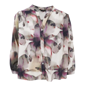 BC 40905 Filora Blouse - Plum Flower 