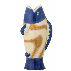 Bloomingville 82072650 Irving Vase, Bl�, Stent�j 