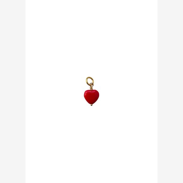 Pico French Heart Pendant - Scarlet - FG 
