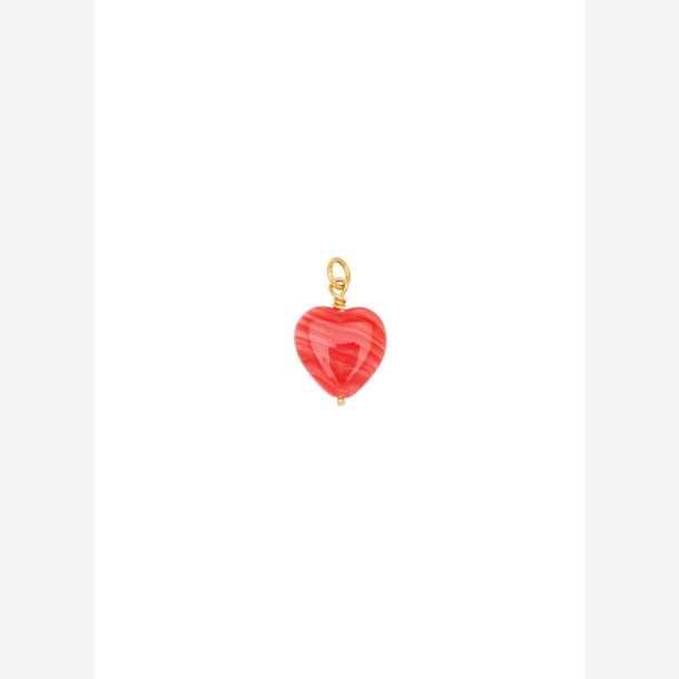 Pico French Grande Heart Pendant - Red FG