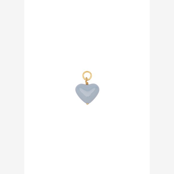 French Grande Heart Pendant - Dove - FG