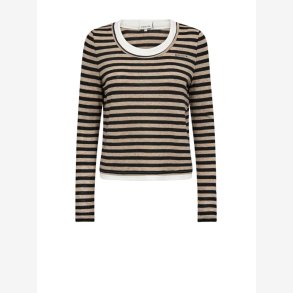 Gossia G31119 ElmaGO Blouse - Sand/Black Stripe