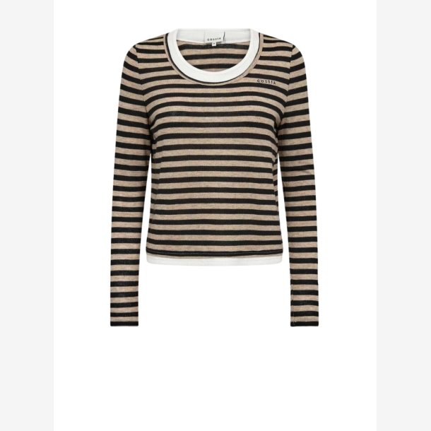 Gossia G31119 ElmaGO Blouse - Sand/Black Stripe