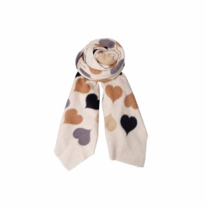 BC 208418 Rumi Heart Winter Scarf - Creme