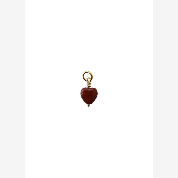 Pico French Heart Pendant - Brown - FG 