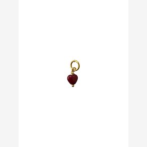 Pico French Mini Heart Pendant - Wine - FG 