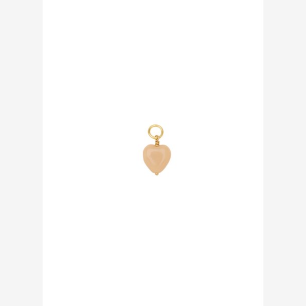 Pico French Heart Pendant - Peanut - FG 