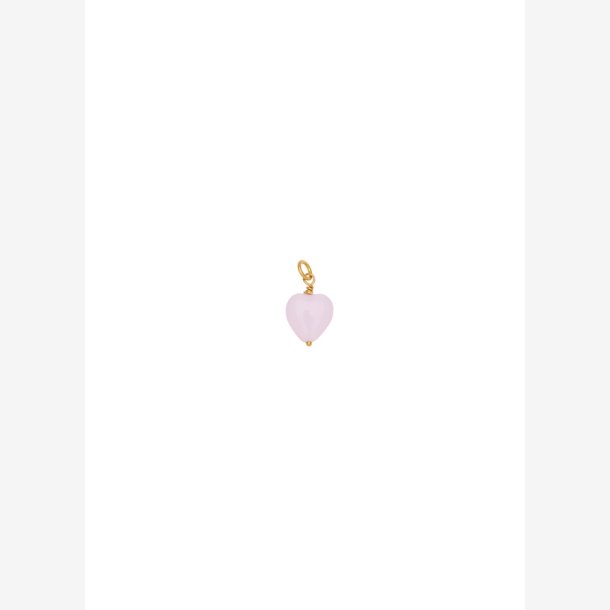 Pico French Heart Pendant - Soft Rose - FG 